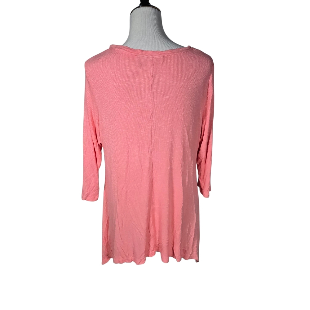 Cass Size 1X Pink Embellished Women's Top - Picture 5 of 8